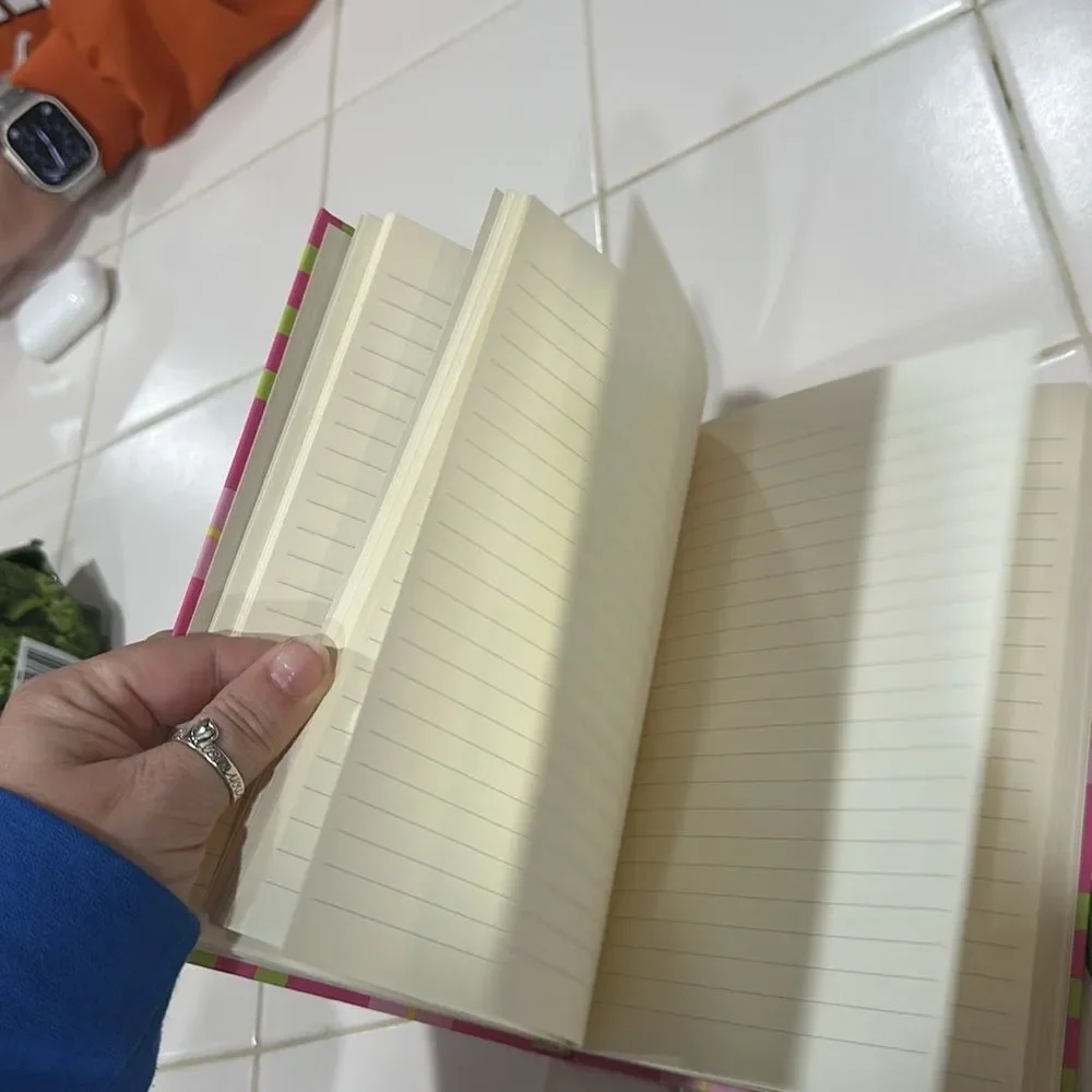 Un-used Swinton Avenue trading journal pink and green